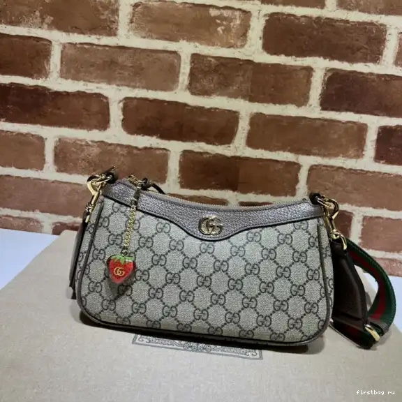 First bag ru shoulder Gucci Ophidia bag-25*15.5*6cm small 0629